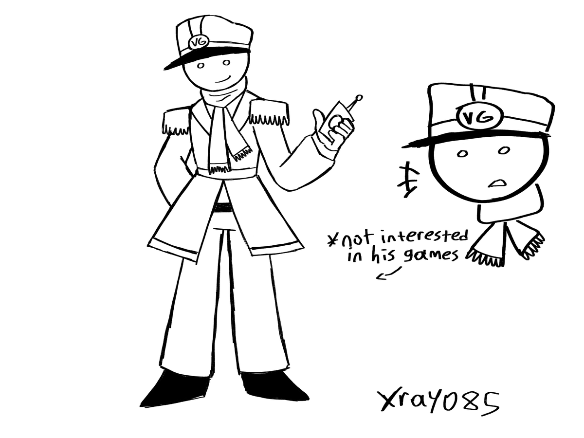 Xray085's tweet image. First time using firealpaca
And i drawed this silly general dude
#boardtans #boardtan