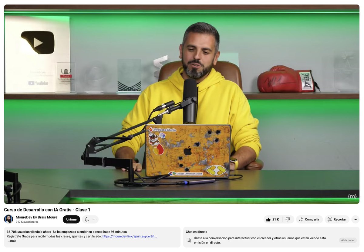 Casi 37.000 personas en directo. Que hacéis viendo Netflix!!!