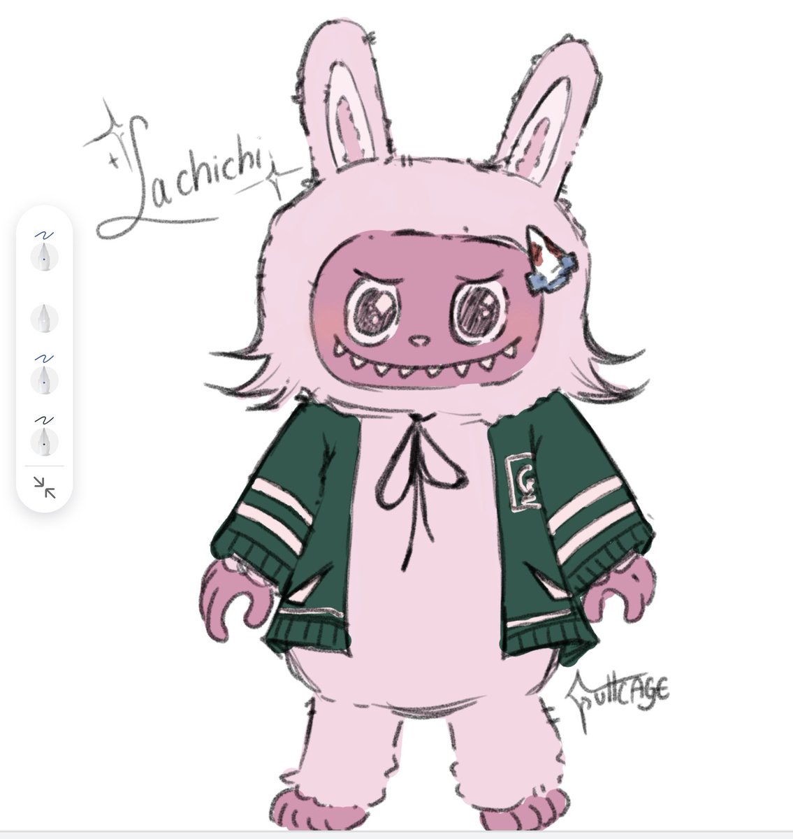 Guttcage's tweet photo. Lachichi guys #labubu #ChiakiNanami #chiaki #danganronpa #danganronpa2x2 #danganronpa #art #digitalart https://t.co/XdIXFwDiM9