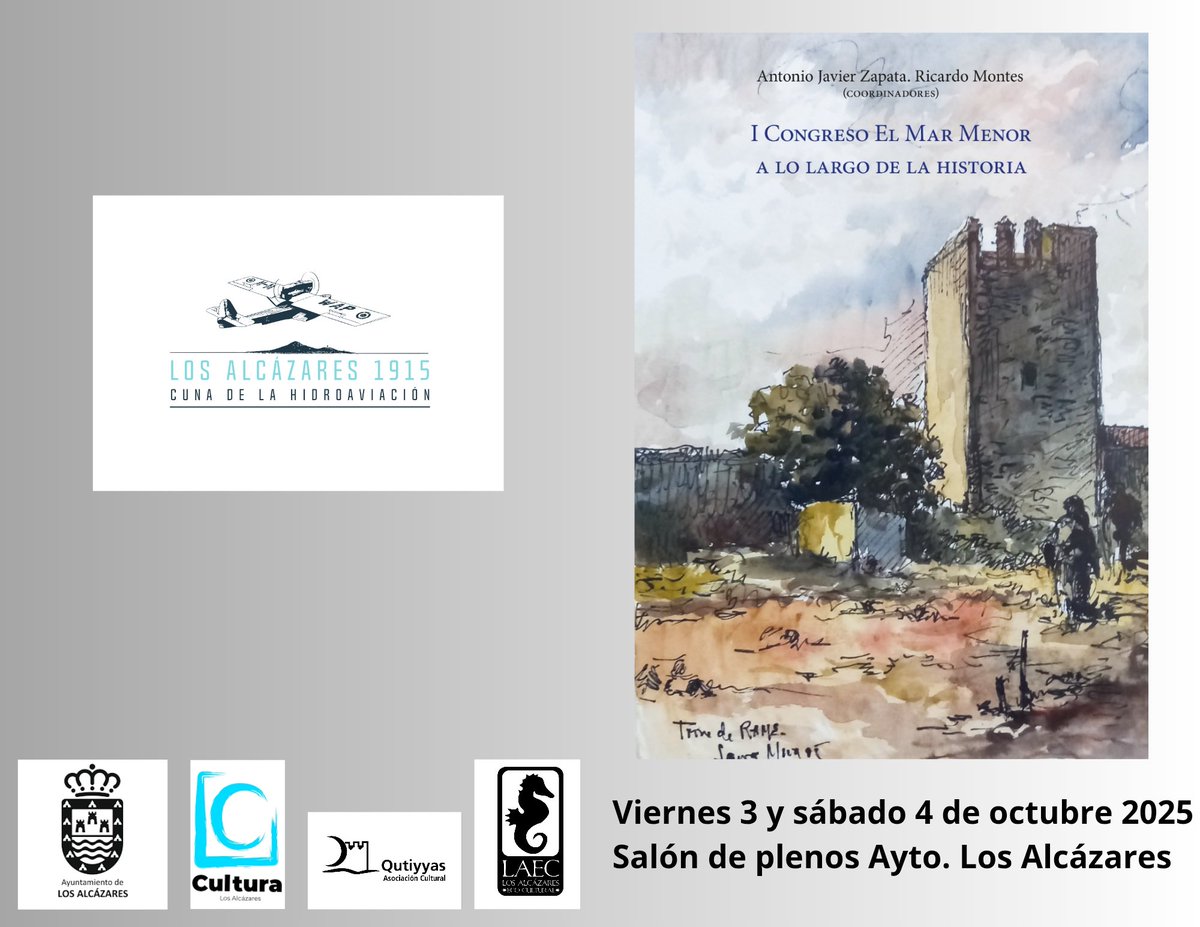 CronicasLAMM's tweet photo. Llega el I Congreso del #MarMenor con más de 20 participantes abordando #arqueología, #medioambiente, #historia, #arquitectura y mucho más. https://t.co/ooh98LiedL