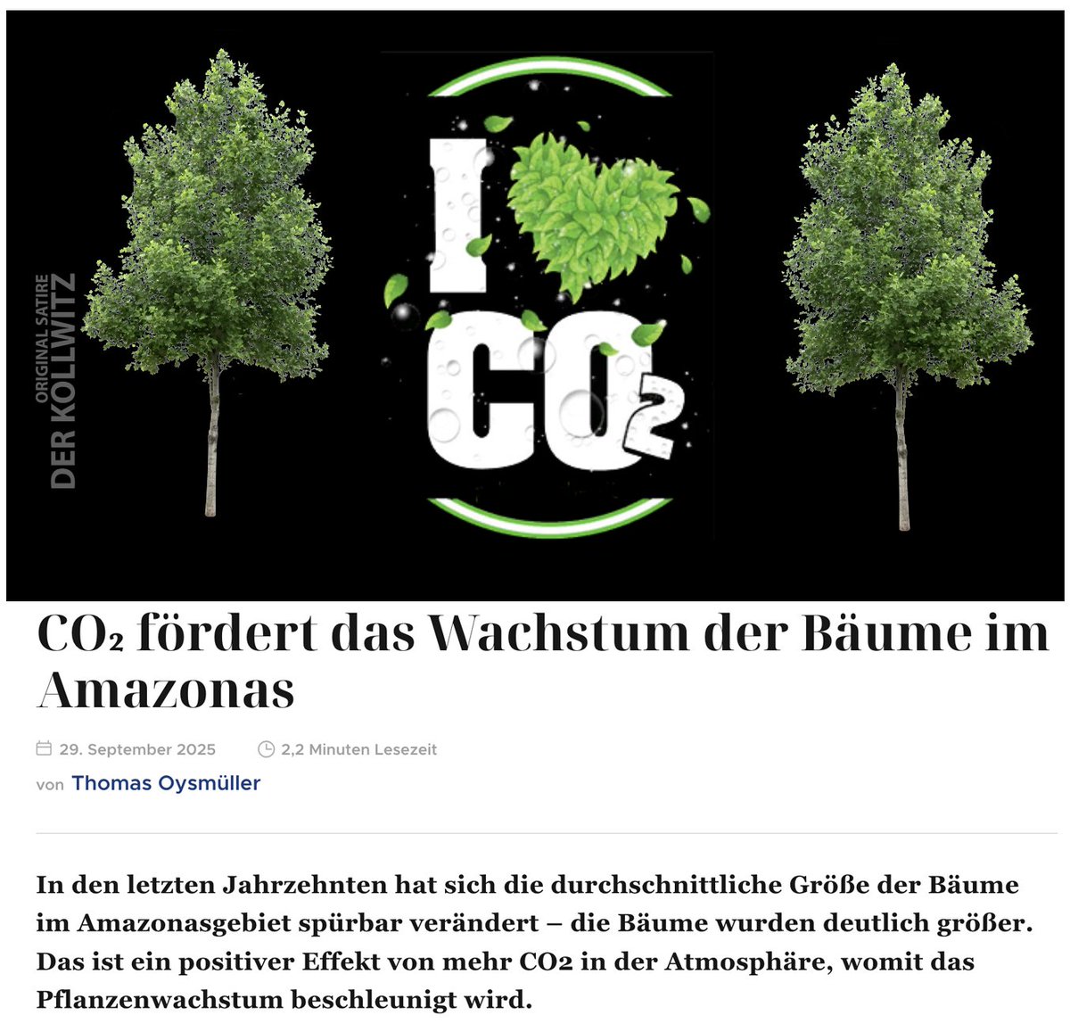 Unsere CO2 Steuer bei der Arbeit!!!!💪💪💪 Ein neue Studie, die in der Fachzeitschrift Nature Plants  veröffentlicht worden ist, dürfte Klimabetrügern nicht besonders  gefallen. Denn die Forschung zeigt deutlich, dass die gestiegenen  CO2-Werte das Pflanzenwachstum signifikant