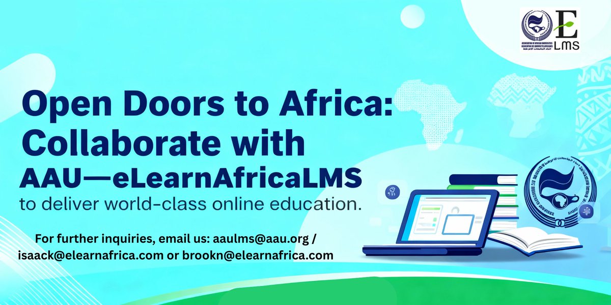 AAU-eLearnAfricaLMS is calling on UK universities to join us in transforming online education across Africa. Explore this opportunity to co-create, co-deliver, and expand access to quality digital learning. Learn more: blog.aau.org/aau-elearnafri…