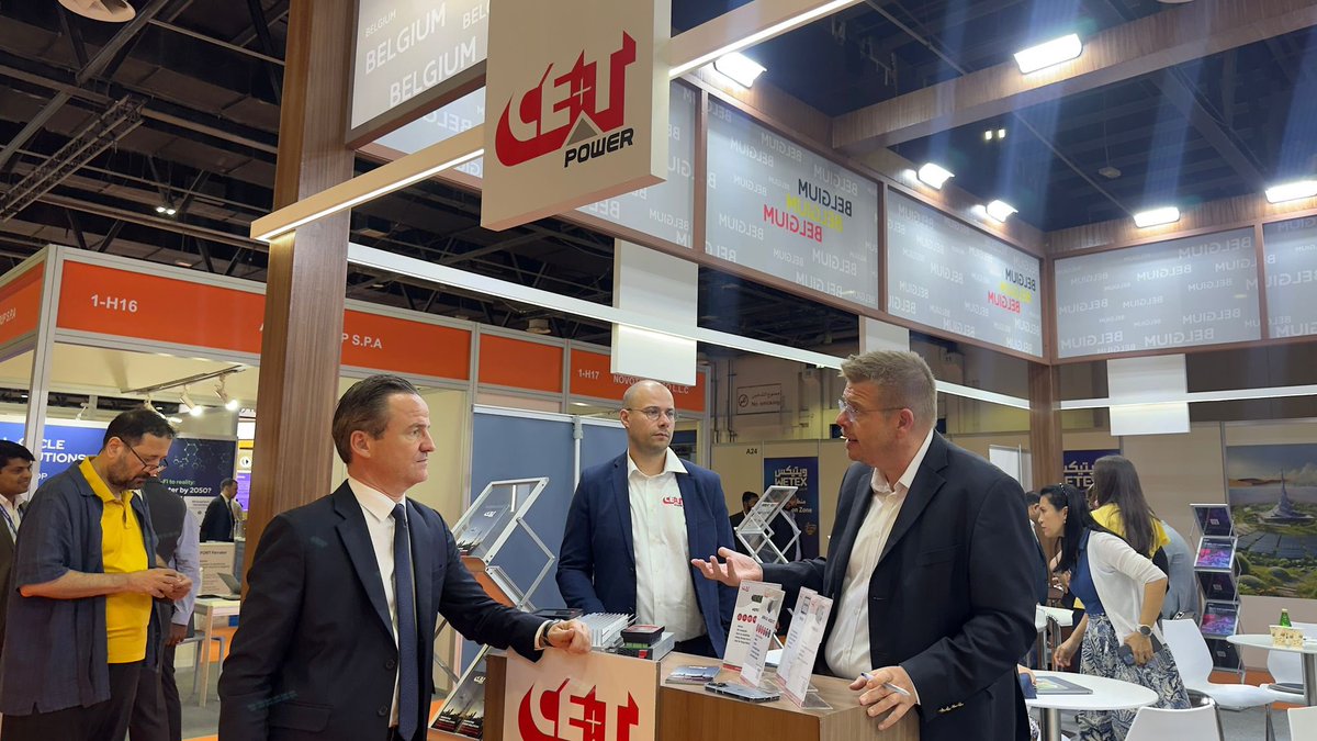 AntoynDelcourt's tweet image. Always a pleasure to be back at #WETEXDubai 🌍🇦🇪. Thanks to @awexuae, 🇧🇪 companies once again showcase top #GreenTech &amp;amp; #Sustainability solutions, from water &amp;amp; energy to smart innovations. Together, #Belgium &amp;amp; the #UAE are building a greener future. 🌱 🇧🇪🤝🇦🇪