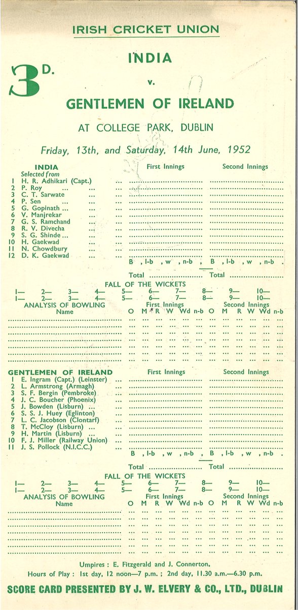 Irish Cricket Research tweet media