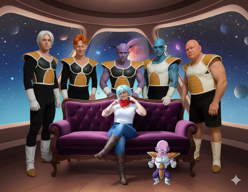 NPC_Chick's tweet image. This Ai stuff is getting outa hand… 😂 
Dragonball Z is never gonna be the same now 
#cosplayer #ai