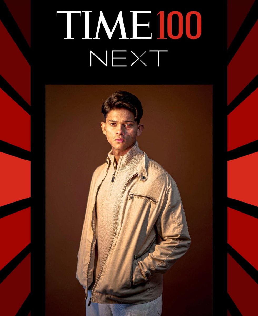 Bro's already in "TIME 100 NEXT".
The new superstar ✨️