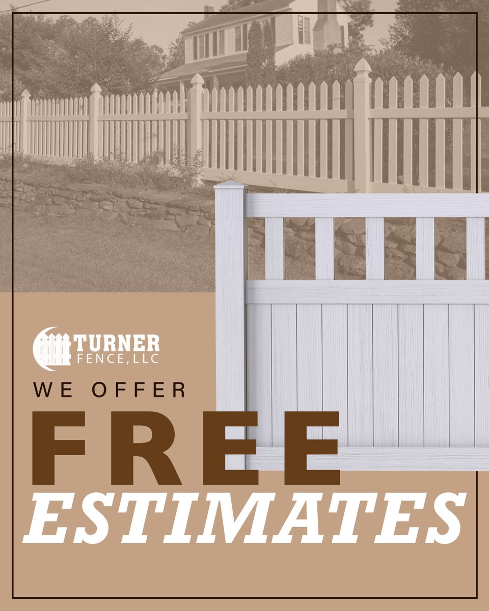 TurnerFenceLLC's tweet photo. Thinking about a new fence? At #TurnerFence, we offer #FreeEstimates to help you get started—no strings attached! 👏

💬 No matter what your vision is or the terrain, get your free estimate today and take the first step toward the fence of your dreams! 📲 (334) 444-9008 https://t.co/DtbMfDH5Ix