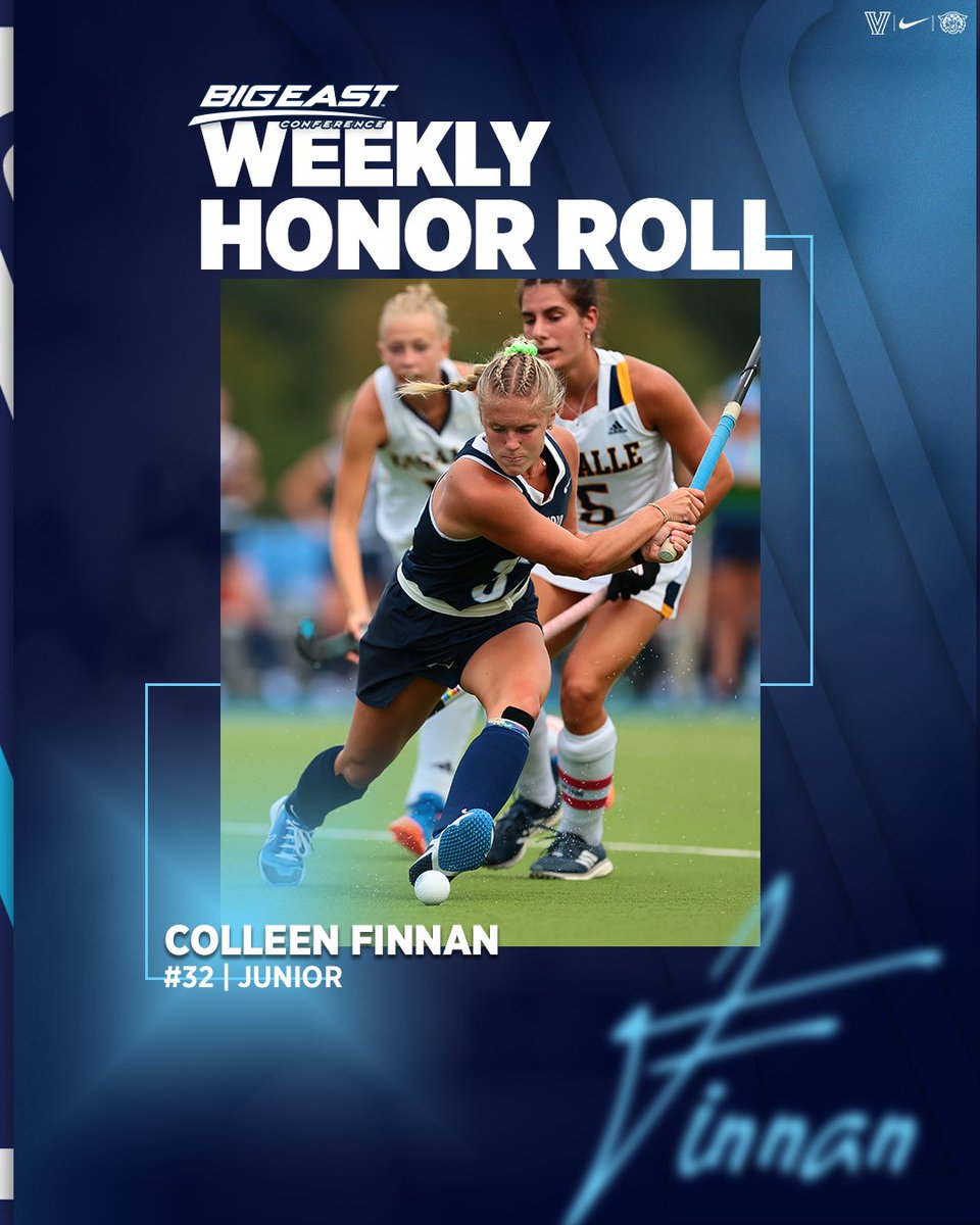 VillanovaFH's tweet photo. Congrats to our two โCats earning spots on the @BIGEAST Weekly Honor Rollโผ๏ธ๐ผ
#GoNova #NOVAFH https://t.co/5KfrtaN134
