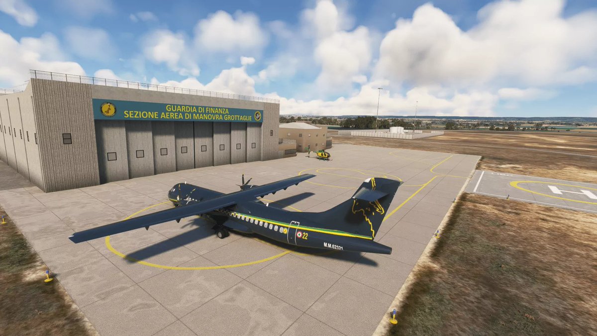 simflight's tweet photo. Plan your next flight to Marcello Arlotta Airport, set in Grottaglie, Puglia, just a short distance from the historic city of Taranto. The airport serves both Italian and international airlines.

https://t.co/AQXzUj7V0x 

 #AERONAUTICAMILITARE #MARINAMILITARE #GRUPAER #SIMMARKET https://t.co/tMKENR8g9v
