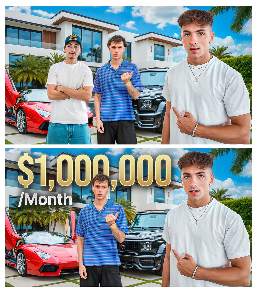 Thumbnails for the new video <a href="/AnthonyLapietra/">Ant</a> 

Title: Meet the 20 Year Olds Making $1,000,000/Month

A or B?
