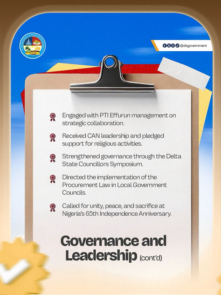 OborehFestus's tweet photo. The MORE Agenda seems to be yielding positive results, and it's great to see the governor's efforts focused on improving the lives of Deltans.
#Moreagenda
#paofc
#AKOF https://t.co/6Z8mqgN9oh