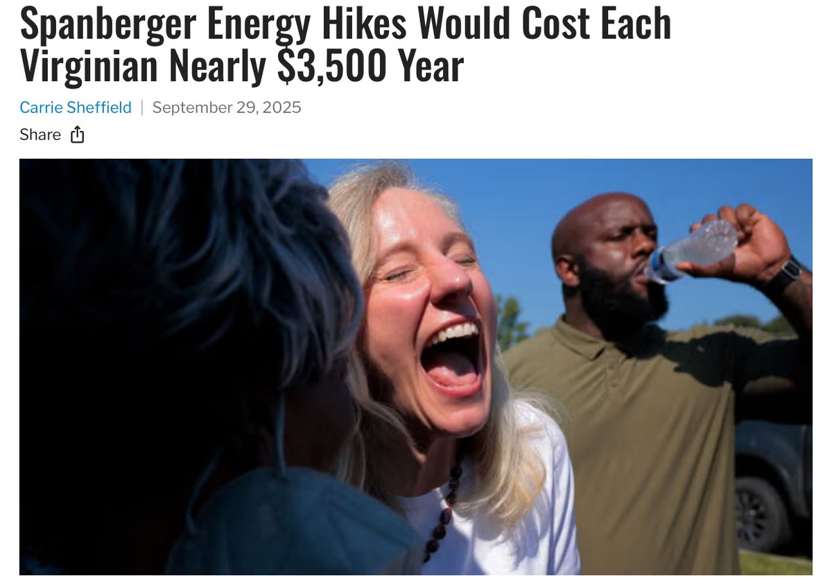 Abigail Spanberger wants to ban oil and gas in Virginia, turn us into California-east, and stick families with up to $3,500 more a year in energy bills.