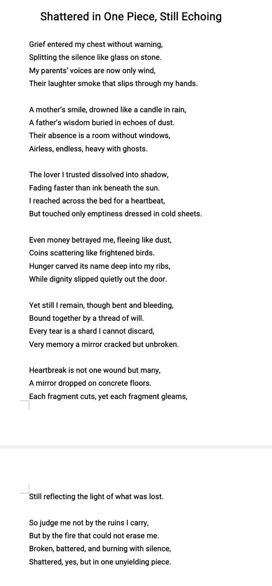 OshiriMedia's tweet photo. 🥉 Olarotimi Oluwaseun – “Heartbreak” (LASU Law, writer + digital marketer).
Congrats to our stars 🌟 and big thanks to Bar. Okpara Maxwell Okpara for powering young voices 🙌
#HorizonCreativeWritingClub
#PoetryContest #SeptemberWinner https://t.co/aMa0nfndW3