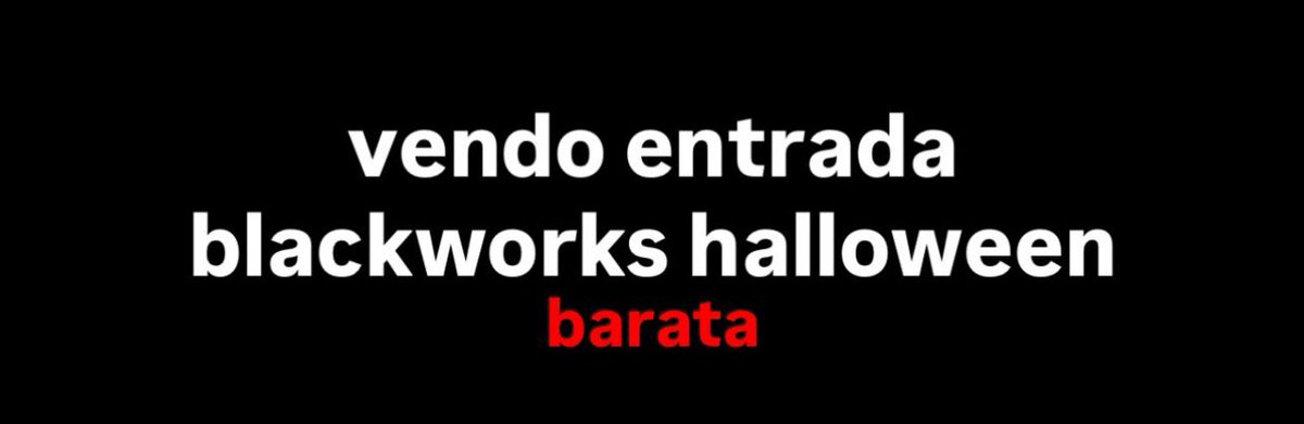 alejandroapa_'s tweet photo. Vendo entrada blackworks halloween the purgatory 2025 muy buen precio! #blackworks #thepurgatory #halloween háblame por ig https://t.co/UnkpOua88z