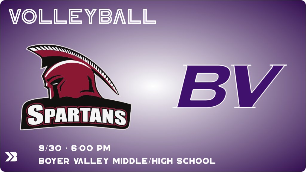 Volleyball (Varsity) Game Day! - Check out the event preview for the The Boyer Valley Bulldogs vs The Exira-EHK Spartans. It starts at 6:00 PM and is at Boyer Valley Middle/High School West (New) Gym. gobound.com/ia/ighsau/vb/2…
