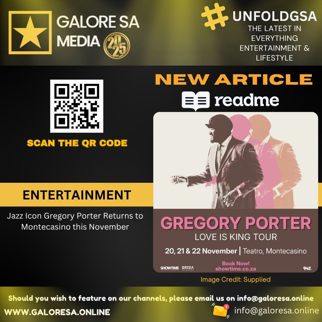 Galore SA - #UnfoldGSA (@galoresa) on Twitter photo Eight-time nominee and two-time GRAMMY® Award-winning jazz vocalist Gregory Porter returns to Montecasino for three engagements on Thursday, 20 November; Friday, 21 November and Saturday, 22 November as part of his three-city Love is King South African concert tour which also Eight-time nominee and two-time GRAMMY® Award-winning jazz vocalist Gregory Porter returns to Montecasino for three engagements on Thursday, 20 November; Friday, 21 November and Saturday, 22 November as part of his three-city Love is King South African concert tour which also