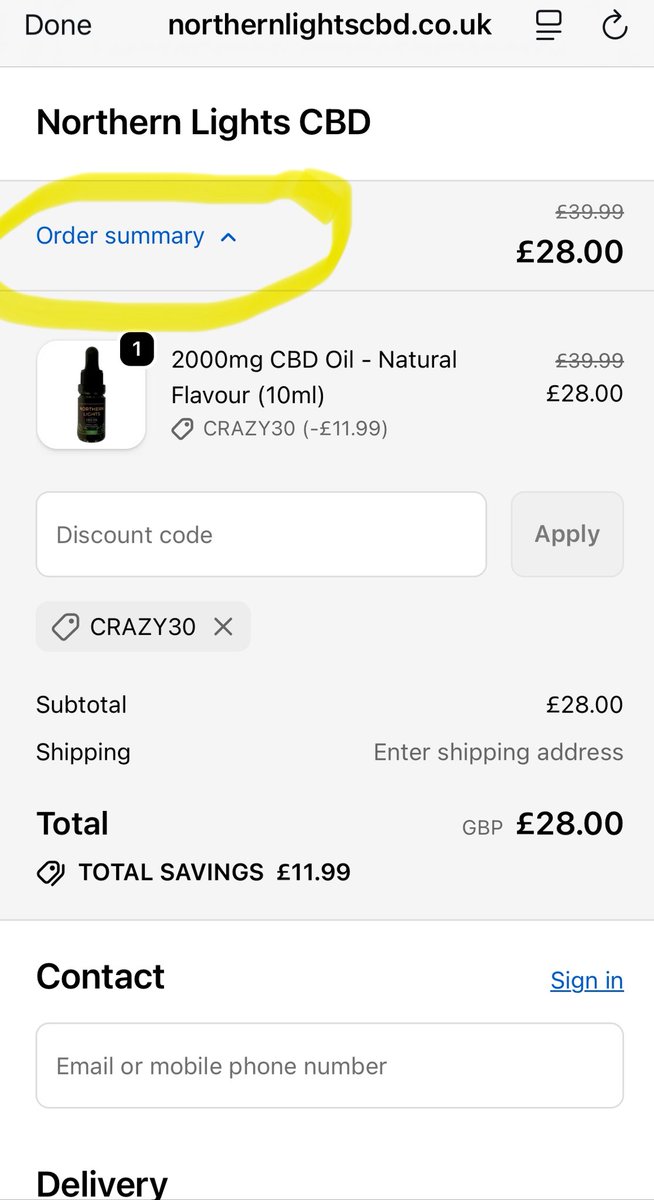 LabelsLess's tweet image. 🚨Anyone struggling to use discount codes on my website northernlightscbd.co.uk like crazy30 for 30% click on order summary which will drop the discount box for you to apply the discount code.
