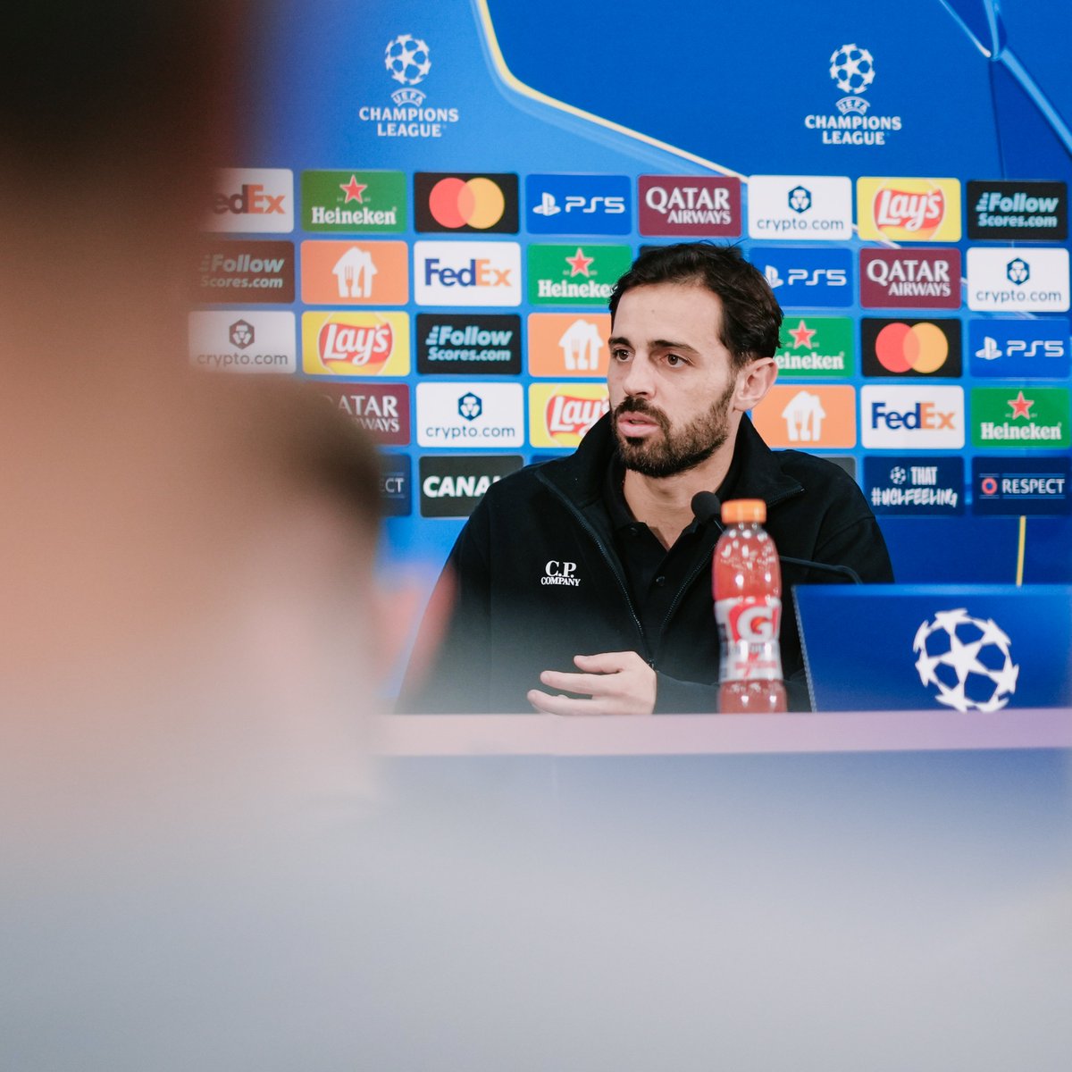 ManCity's tweet image. Bernardo 💬 It’s been a great honour for me [to be made captain] and I’m trying my best to get this team back to the level it deserves to be.