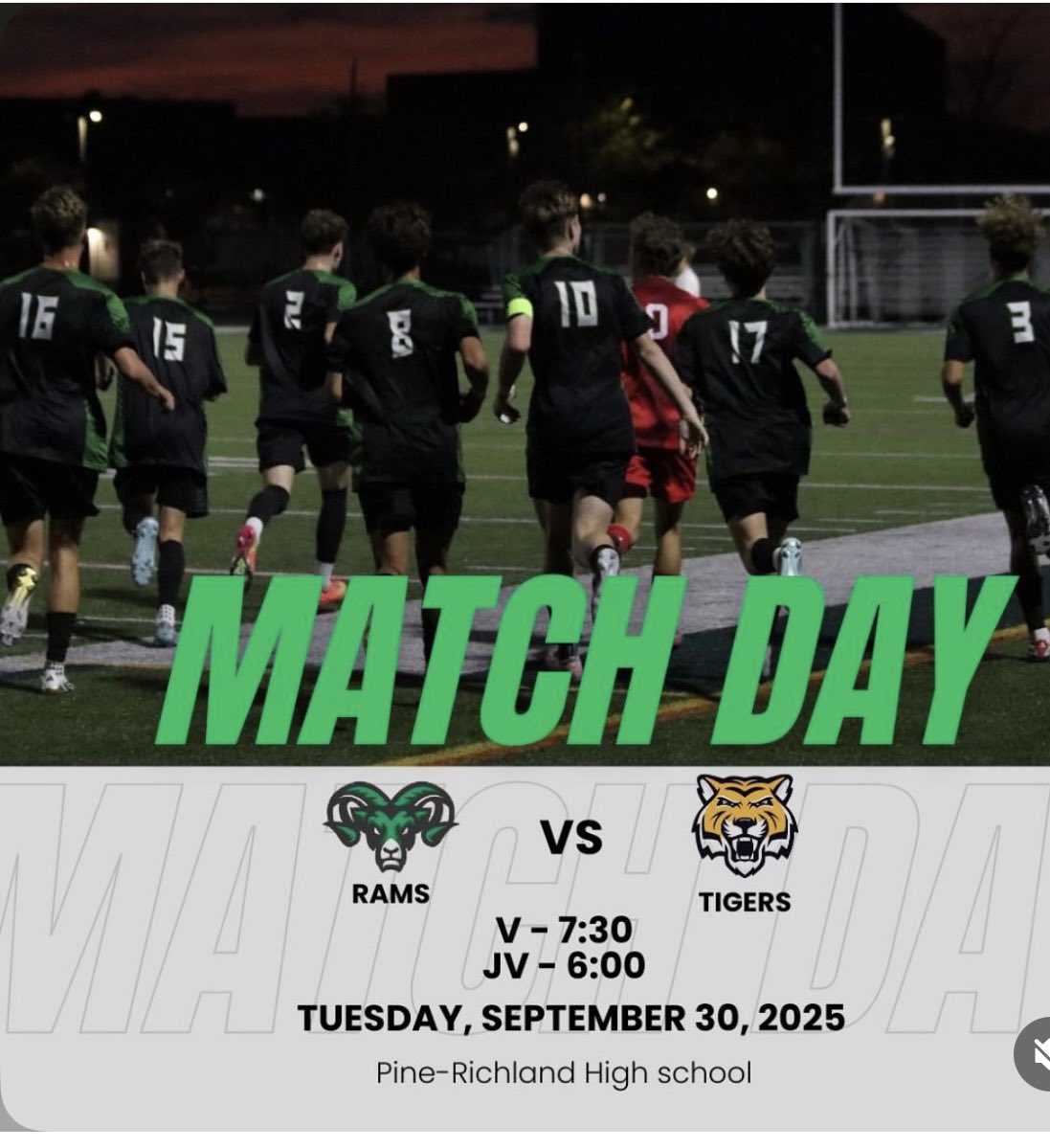 Boys take on North Allegheny tonight. Playoff push. #rollrams <a href="/pghsoccernow/">Pittsburgh Soccer Now</a> <a href="/TribLiveHSSN/">TribLive HSSN</a> <a href="/PGSportsNow/">Post-Gazette Sports</a> <a href="/PR_RamsAD/">Pine-Richland Athletics</a>