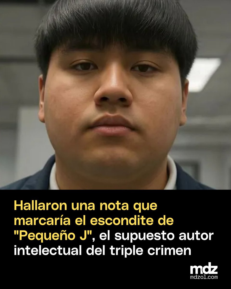 mdzol's tweet photo. 🕵️♂️Una nota manuscrita que podría indicar la ubicación de "Pequeño J", principal acusado por el triple crimen en Florencio Varela, fue hallada en una comisaría de la Ciudad.
#FlorencioVarela #TripleCrimen #NarcoCrimen #PequeñoJ https://t.co/BIcBAdP7J4