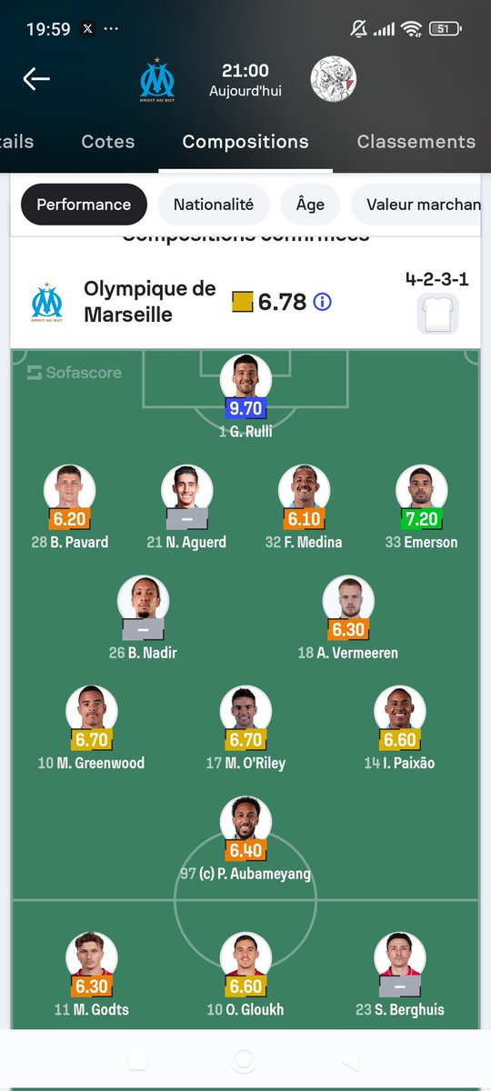 longolegoat's tweet photo. Sofascore qui leak la compo ???? https://t.co/YcVAAu6dix
