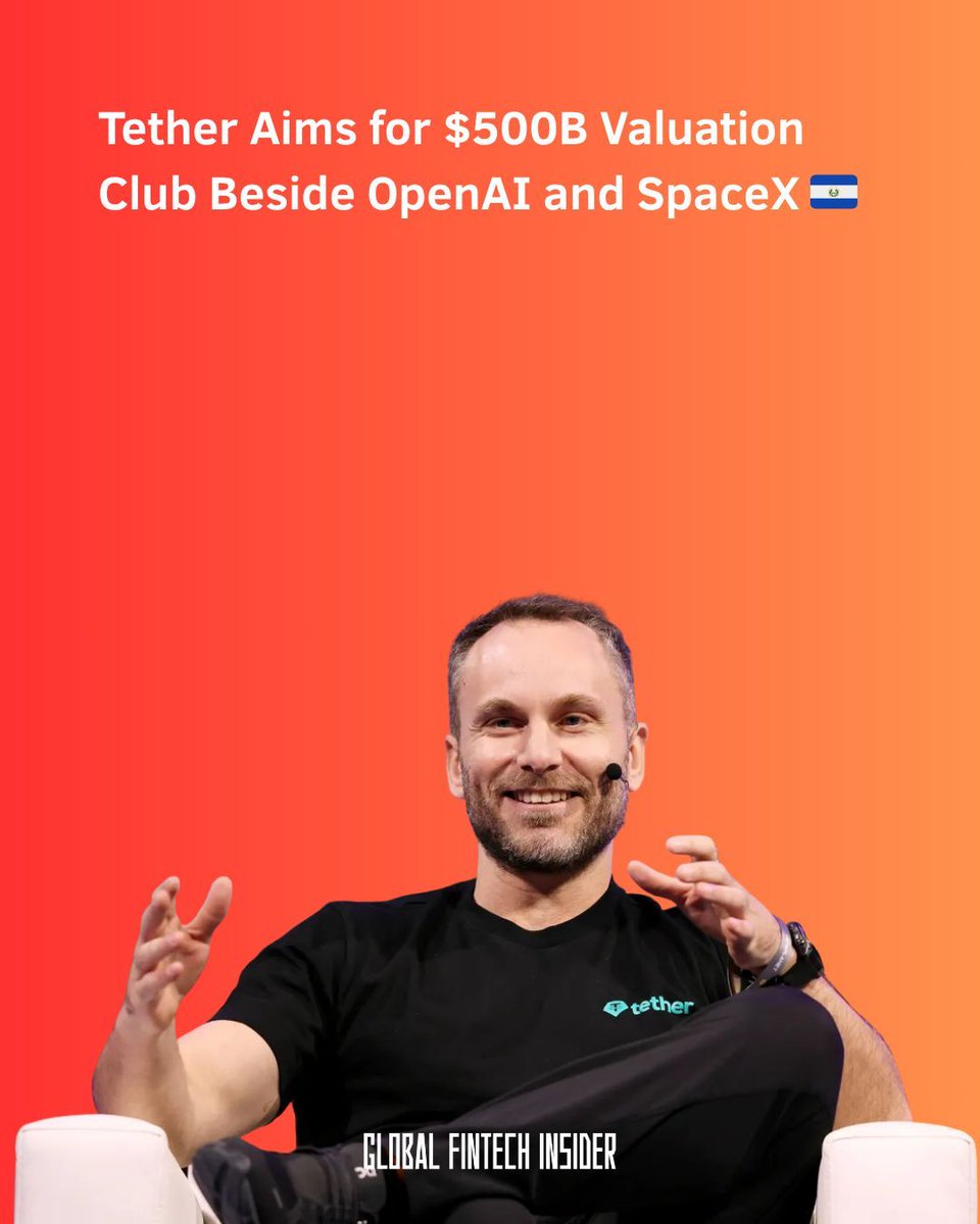 In a move that would place it among giants like <a href="/OpenAI/">OpenAI</a> and <a href="/SpaceX/">SpaceX</a>, the world’s largest stablecoin issuer <a href="/Tether_to/">Tether</a>, is reportedly seeking a valuation of up to $500 billion.

The El Salvador-based company is in talks to raise up to $20 billion in exchange for roughly 3% equity,