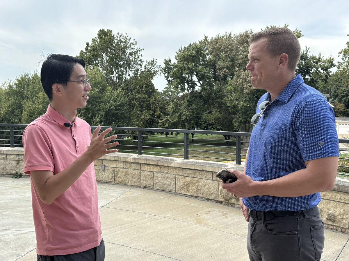 Thanks to <a href="/kmbc/">KMBC</a> <a href="/MattFlenerKMBC/">Matt Flener KMBC</a> for interviewing Assistant Professor of Computer Science Peter Li for a story to air later today on the #AISlop that permeates all forms of #socialmedia.