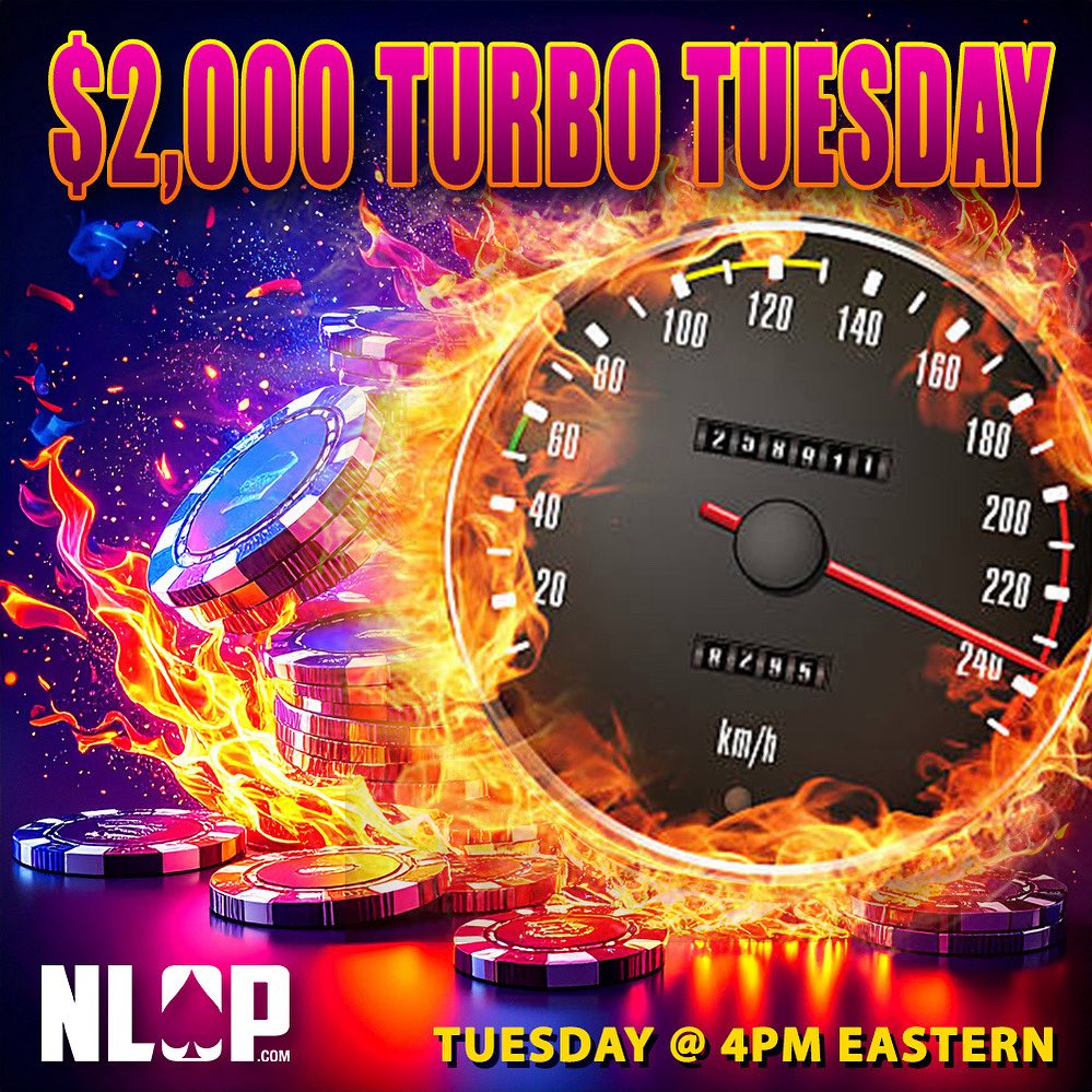 It’s Turbo Tuesday! 🎉

Tuesday heats up today with the NEW $2,000 Turbo Tuesday tournament kicking off at 4pm EST.

Before you take your seat, don’t forget:
Load up with the 1,000,000 Token Super Stack VIP at 50% OFF! 

⚡ TODAY is the LAST chance to grab this package... so