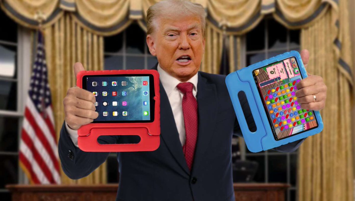 Trump Gives Israel And Palestine Tablets To Play With So They'll Stop Fighting buff.ly/nLP5e6F