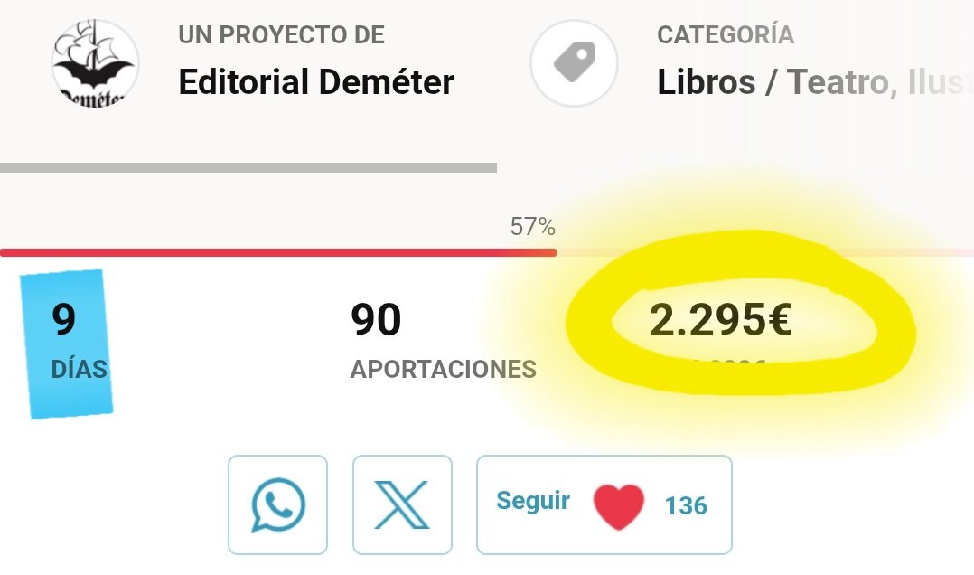 EditorDemeter's tweet photo. En este momento 
estamos a 5€ 
                         de llegar a 1.300.

💪🏼9 días para conseguirlo. 

¿A quién conoces que le guste la literatura #decimonónica?
¿Teatro de vampiros? 
¿Gótico de verdad, de 1821?

Díselo, ese es nuestro lector. 
https://t.co/5hSWjEB2hy https://t.co/JCo5n710Aq
