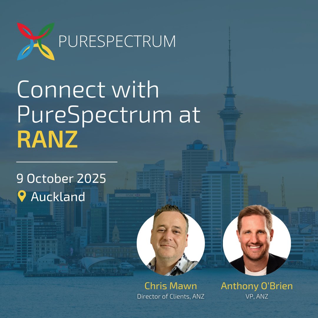 purespectrum_'s tweet image. The PureSpectrum team is looking forward to connecting with you at RANZ in Auckland on October 9th! Be sure to find Chris Mawn and Anthony O’Brien there. #PureSpectrum #RANZ2025