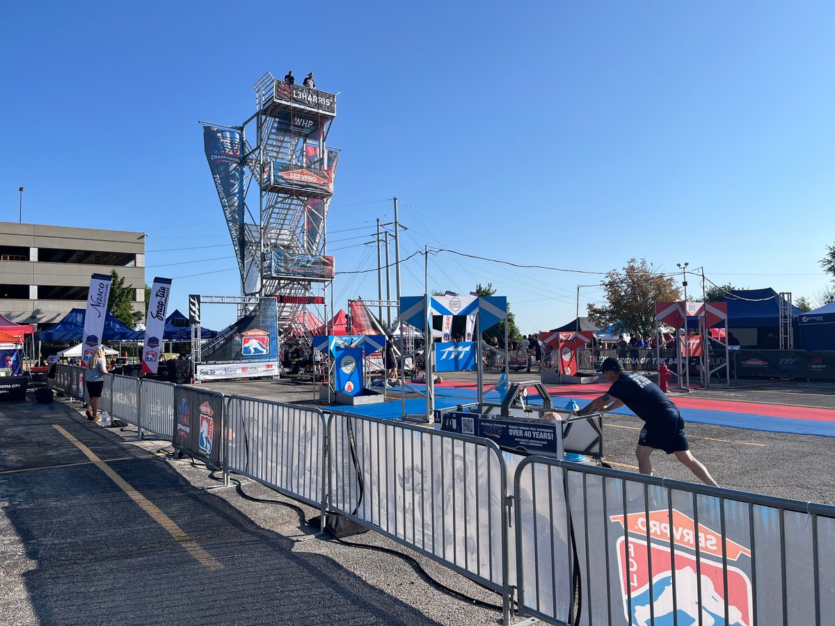 frontlinemh's tweet photo. We were proud to stand behind our first responders last Thursday as sponsors of the National Championship Firefighter Challenge in OKC. Thank you to every firefighter who gives their all for their communities. ❤️🔥

#frontlinemobilehealth #firefighterchallenge #firefighters #firstresponderhealth