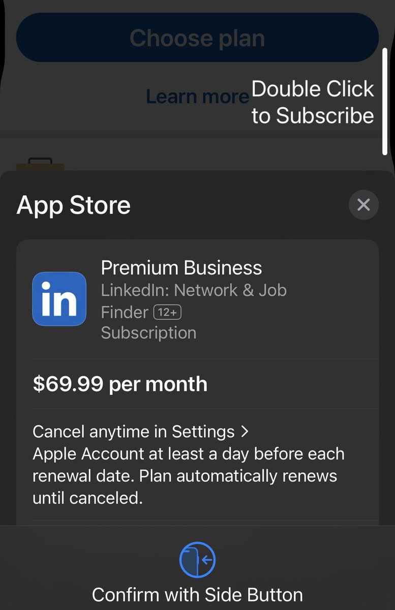 I’m better than other founders.

Why? Because I just paid $69.99 for LinkedIn Premium. It’s not the function that matters, it’s about the action

Other founders try to “network” for free.
I invest in love. Investor love. With receipt.

Yes, it’s monthly.
Yes, I could’ve saved 36%