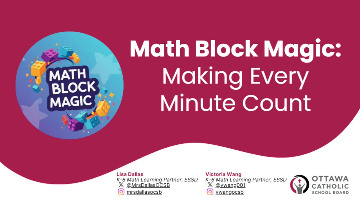 📣Grade 1-6 OCSB Educators!📣Want to set up an effective math block that includes small group instruction? We will share ideas and resources to use in the classroom with practical and actionable goals after each session. Sign up through ATE under PD &amp; Events! #ocsbMath <a href="/vwang001/">Victoria Wang</a>