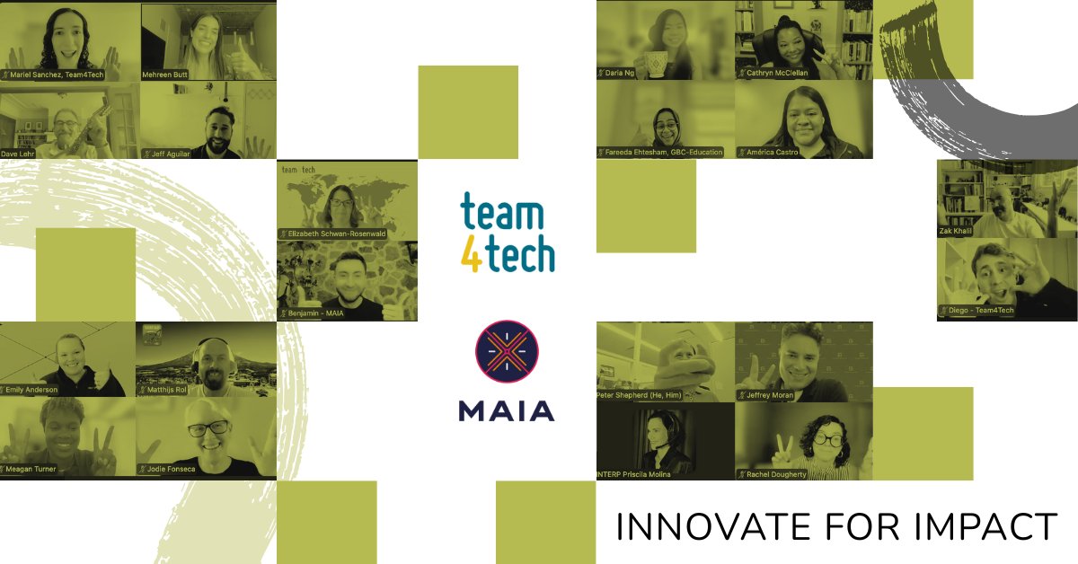 Team4Tech's tweet image. Our recent Innovate for Impact Event brought experienced employee volunteers from eight companies to collaborate virtually to support our Guatemala-based NGO partner, MAIA.

Learn more about this skills-based volunteering program on our blog: team4tech.org/2025/09/innova…