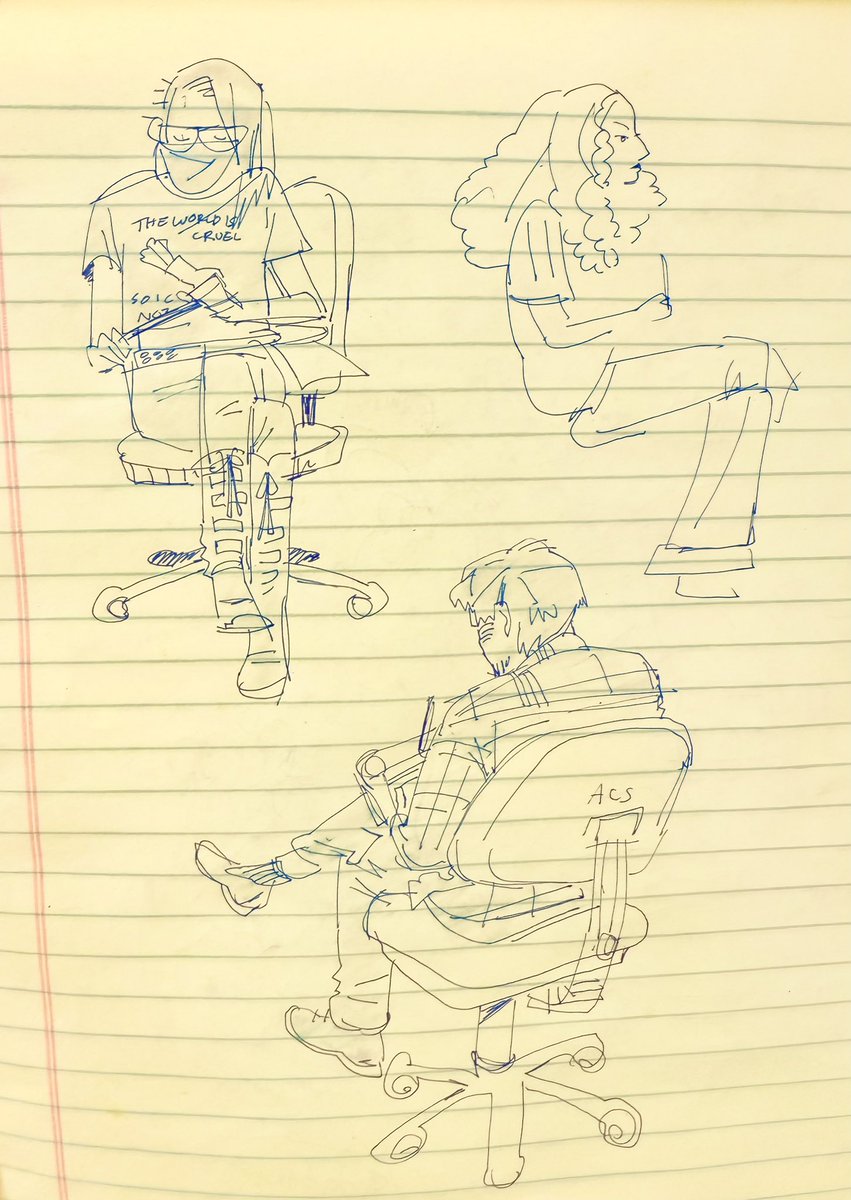 drawing in class 