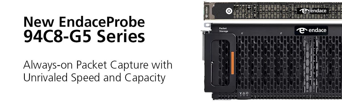 🚀 Endace Sets New Benchmarks in Packet Capture Storage 📈 Introducing the EndaceProbe EP-94C8-G5 High Capacity model:

-60 Gbps sustained recording
-Up to 3 petabytes storage in 5RU
-Enhanced scalability &amp; cost-efficiency

🔗 Read more: ow.ly/ZRjy50X4wER