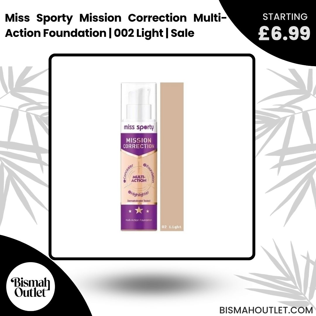 BismahOutlet's tweet image. ✨ Flawless Made Easy! ✨
Miss Sporty Mission Correction Foundation – 002 Light 💄 Multi-Action 🌸 SALE!
🛍️ bismahoutlet.com/products/miss-…

#BismahOutlet #MissSporty #FlawlessSkin #FoundationSale #UKBeautyDeals