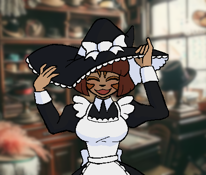 Lumière finds a lovely hat while running errands. She would be very happy if her lady would purchase it for her. Would you indulge her just to see that smiling face?
