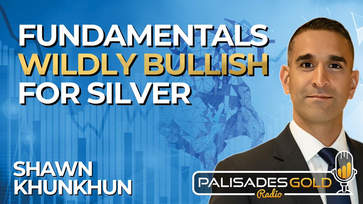 PalisadesRadio's tweet photo. Shawn Khunkhun: Uncovering the Silver Deficit | Surging Demand and Next Stop $75
https://t.co/uCiXfGSL8E
@SilverVarden #SilverBullish #SilverDemand #SilverSupply #SilverPriceTarget #GoldBullish #PreciousMetals #MiningIndustry #MonetaryMetals #IndustrialMetals #InflationHedge #CentralBankBuying #SilverRecycling #SilverMinerEquities #RoyaltyCompanies #SilverETFs