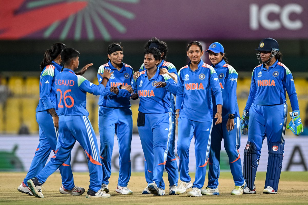 🚨INDIAN WOMEN'S TEAM WON THE MATCH BY 59 RUNS 🚨
lfg ❤️‍🔥
#INDvSL 
#WomensWorldCup
