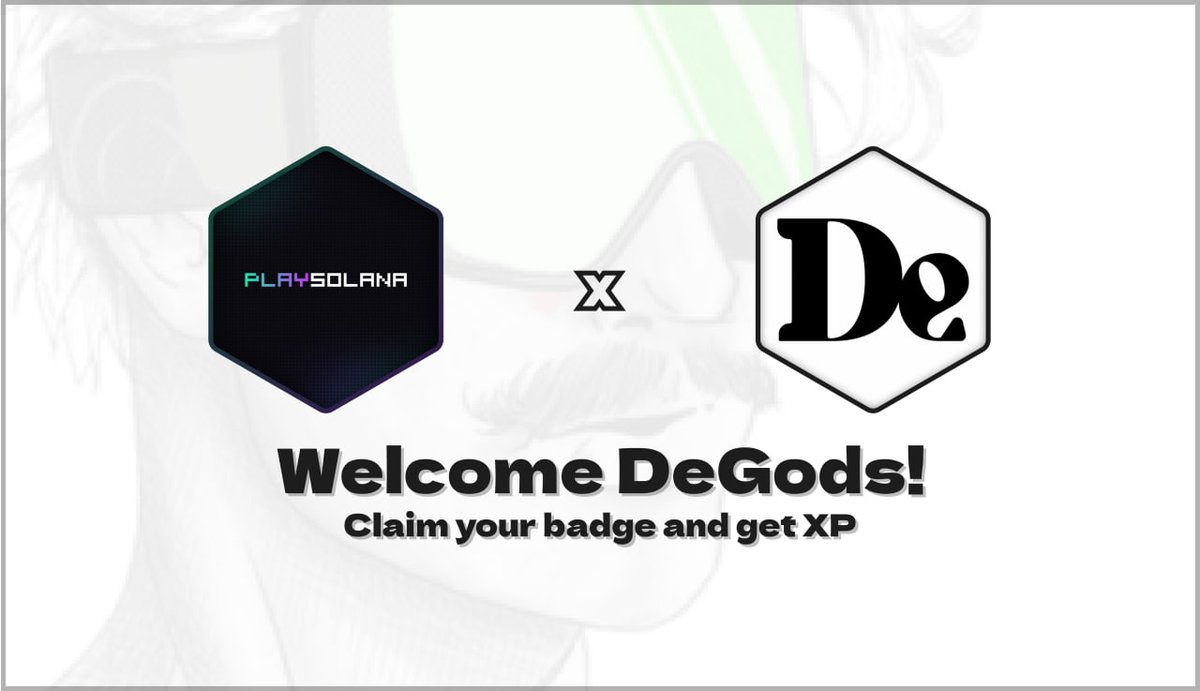 Congrats to all <a href="/DeGodsNFT/">DeGods</a> holders.

You can now claim your Badge to start earning XP and secure your spot in the $PLAY airdrop.