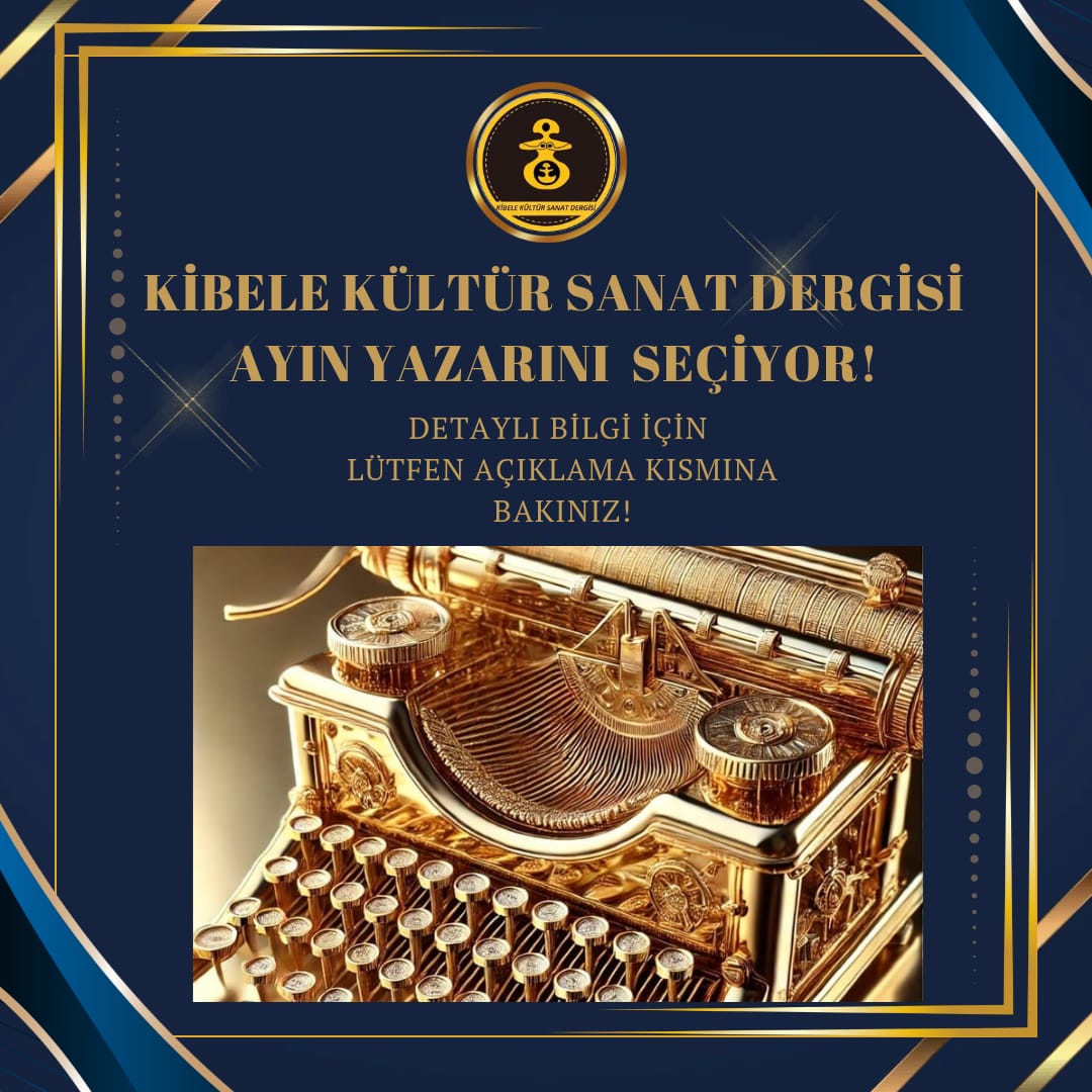 kibeledergi's tweet photo. ‼️AYIN YAZARI PROJESİ EKİM AYI ‼️

📌Haydi kalemler fora!

📌Kibele Kültür Sanat Dergisi her ay, ayın yazarını seçiyor.

📌”Ayın Yazarı” üç dalda (Şiir, öykü ve deneme) ayrı ayrı “Ayın Yazarı” olarak seçilmektedir.

📌Tüm dallarda (Şiir, öykü, deneme) konu serbesttir.

📌”Ayın Yazarı” seçilenlere başarı belgesi verilecektir. Ayrıca kitap hediye edilecektir.

📌Bu duyuru için 1-31 Ekim tarihleri arasındaki eserler değerlendirmeye alınacaktır.

‼️Önemli not: Seçmeler Kibele Kültür Sanat Dergisi internet sitesinde (Ekim ayı içinde) paylaşılmış eserler arasından seçilmektedir.‼️

📌İsterseniz kendiniz https://t.co/aLSLkqfewA adresine üye olup (Üye değilseniz) kendiniz eserinizi paylaşabilirsiniz.

📌İsterseniz dosya@kibelekultursanat.com.tr  adresine gönderip yayın ekibi tarafından sitede paylaşılmasını isteyebilirsiniz.. 

Yarışmaya hazır mısınız ? 
#yarışma #ayınyazarı #şiir #öykü #deneme #kibelekültürsanatdergisi ✍️📇