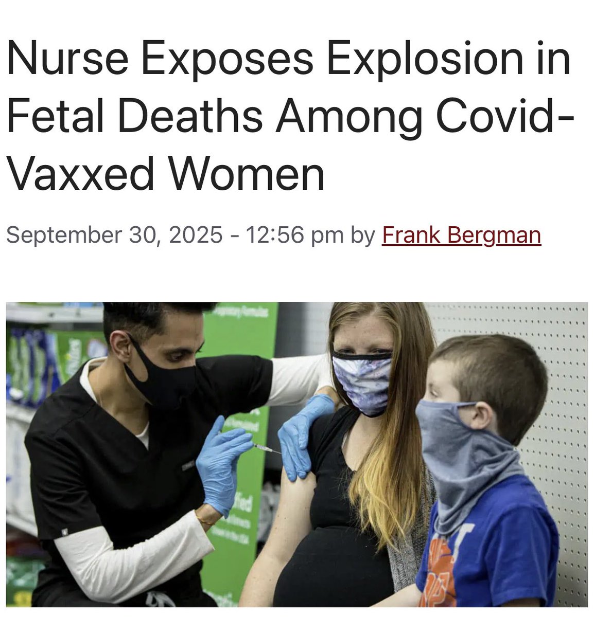 toobaffled's tweet photo. A nurse has blown the whistle to expose a bone-chilling cover-up of skyrocketing fetal deaths among pregnant women who received Covid mRNA “vaccines.”

The explosive allegations were revealed in court filings for a shocking new lawsuit filed by registered California nurse Michelle Spencer.

https://t.co/X4AhDDKAMe