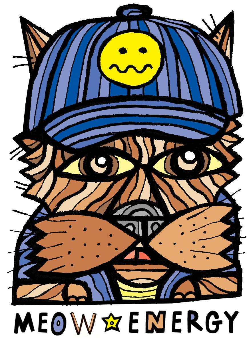 BuddaKats1's tweet image. Big whiskers. Bigger mood. ⚡🐾
#MeowEnergy #BuddaKats #CatVibes #StreetArt #WhiskerPower