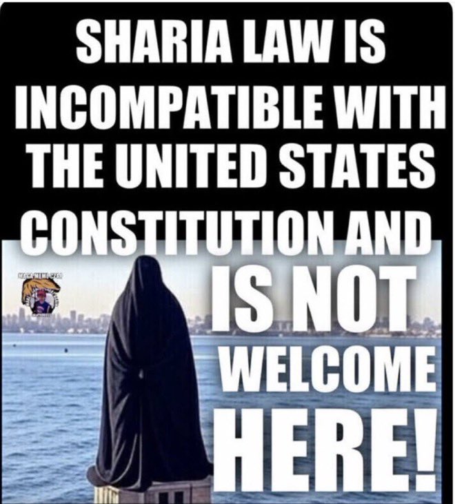 <a href="/LauraLoomer/">Laura Loomer</a> Sharia Law must be forcibly removed from Western nations. Sharia is incompatible with the United States Constitution! Wake up America, before it's too late!