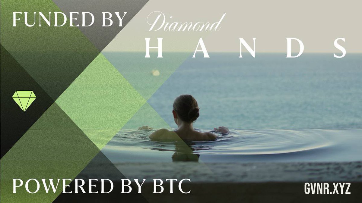💎 HODL BITCOIN 💎 

Smart money doesn’t sell $BTC - it collateralises it

With GVNR Diamond Hands, you can HODL your BTC and borrow against it, keeping your stack intact while unlocking liquidity

📗 docs.gvnr.xyz/diamond-hands/…