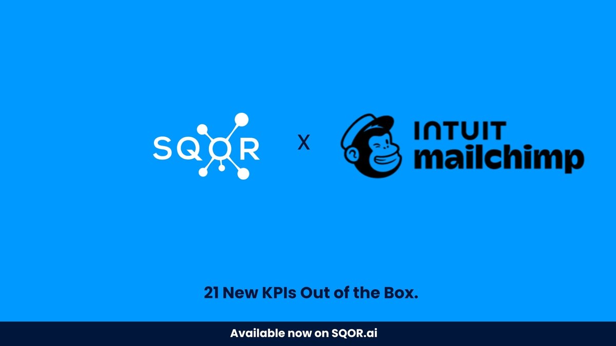 SQOR_AI's tweet image. 🚀 We expanded our @Mailchimp integration with 21 new KPIs.

Track all your email marketing KPIs in one place at SQOR.ai.

#Mailchimp #EmailMarketing #MarketingAnalytics #DecisionIntelligence #DataDriven #MarTech #AI #KPIs #DigitalMarketing #MarketingInsights…