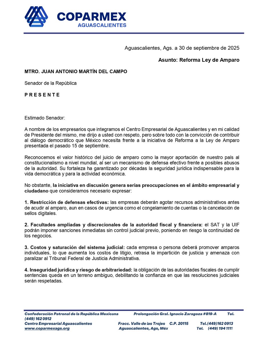 COPARMEX Ags tweet media