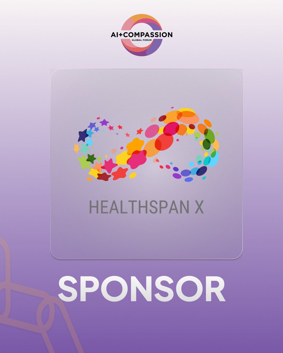 🤝 Powered by Compassion
We’re proud to have HEALTHSPAN X as a partner for the AI+Compassion Global Forum 2025.

Their support strengthens our mission: bringing together thinkers, creators, and dreamers to design AI that uplifts lives, protects nature, and nurtures communities.